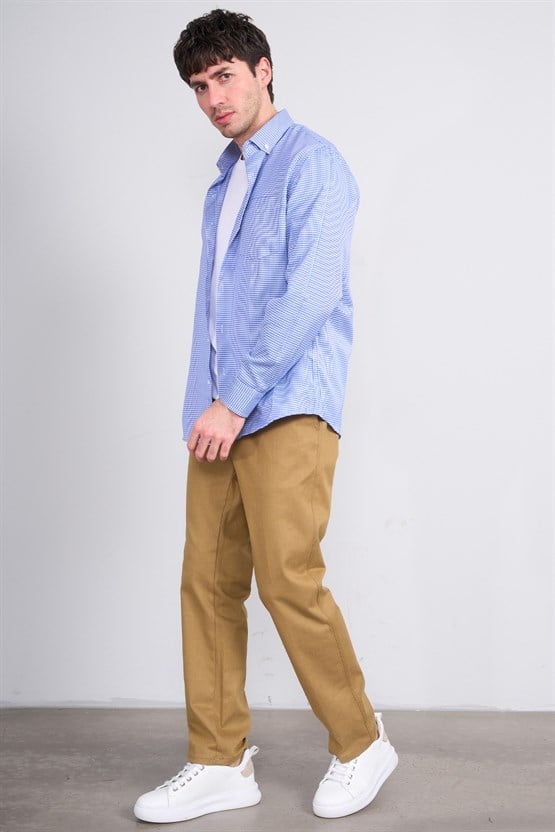 Mentality 6738 Erkek Regular Yan Cep Pantolon Camel