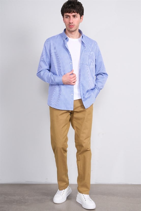 Mentality 6738 Erkek Regular Yan Cep Pantolon Camel