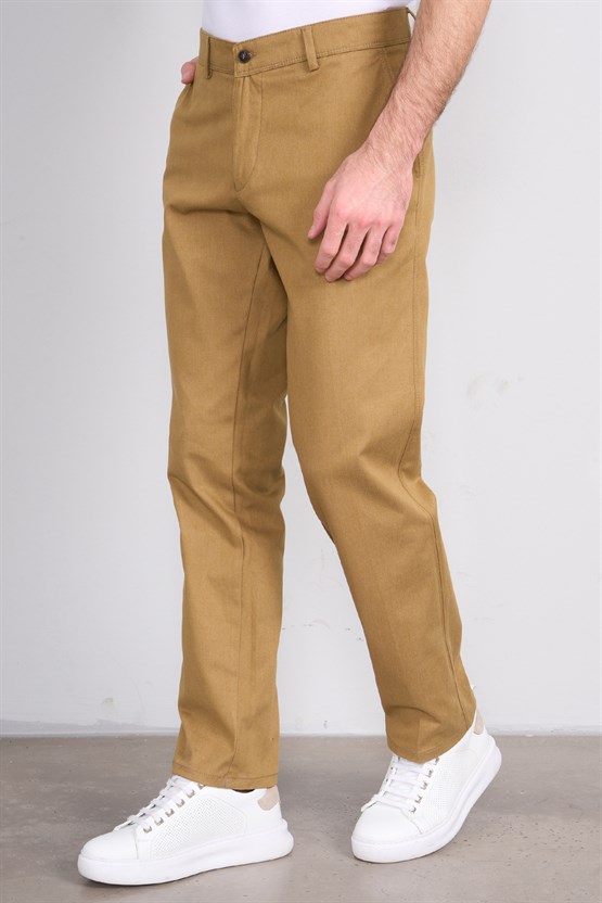Mentality 6738 Erkek Regular Yan Cep Pantolon Camel