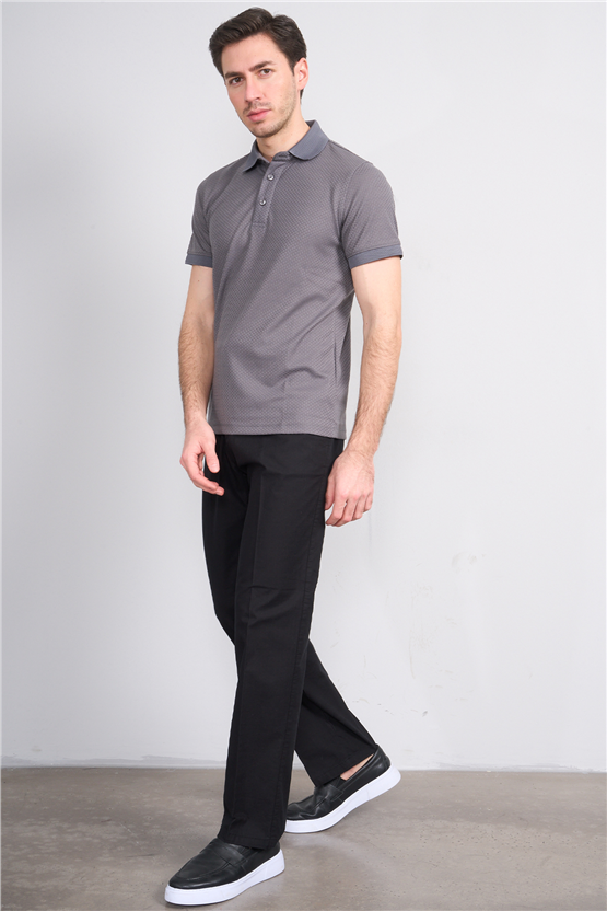 Mentality 6776 Erkek Yan Cep Pantolon Siyah