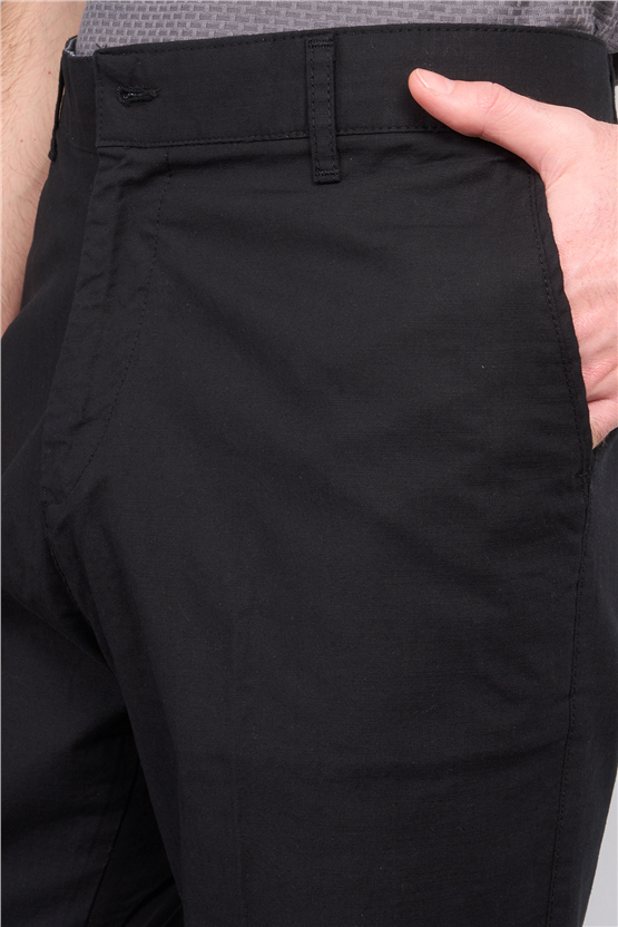 Mentality 6776 Erkek Yan Cep Pantolon Siyah