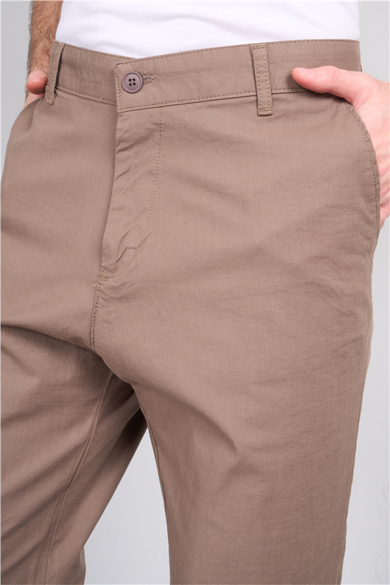 Mentality 6776 Erkek Yan Cep Pantolon Vizon