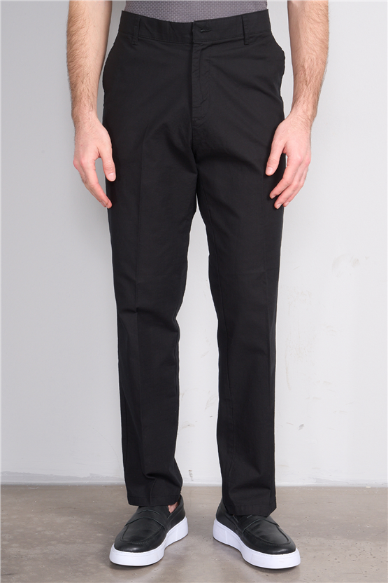 Mentality 6776 Erkek Yan Cep Pantolon Siyah