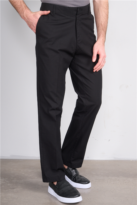 Mentality 6776 Erkek Yan Cep Pantolon Siyah