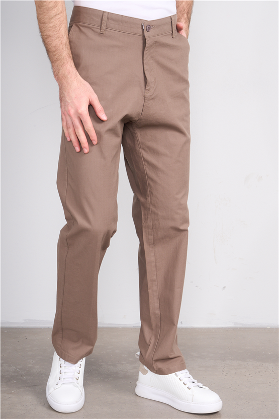 Mentality 6776 Erkek Yan Cep Pantolon Vizon