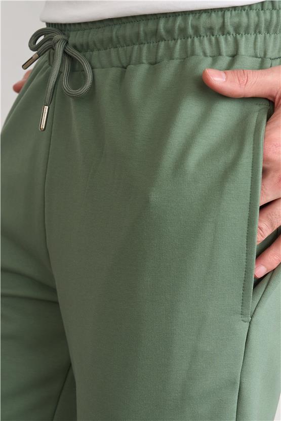 Mentality 776 Erkek 2 İplik Eşofman Alt Haki