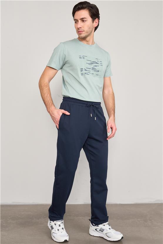 Mentality 776 Erkek 2 İplik Eşofman Alt Lacivert