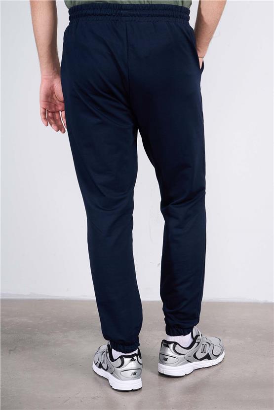 Mentality 792 Erkek 2 İplik Cepli Eşofman Alt Lacivert