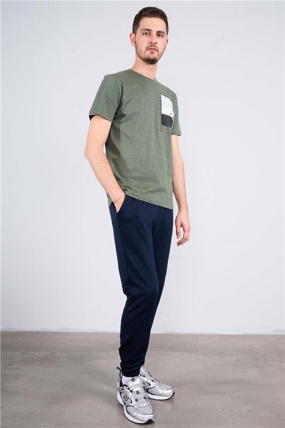 Mentality 792 Erkek 2 İplik Cepli Eşofman Alt Lacivert