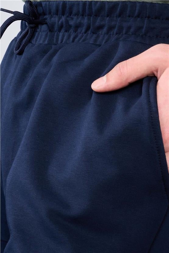 Mentality 792 Erkek 2 İplik Cepli Eşofman Alt Lacivert