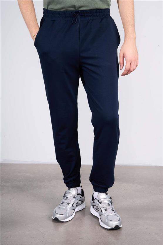 Mentality 792 Erkek 2 İplik Cepli Eşofman Alt Lacivert