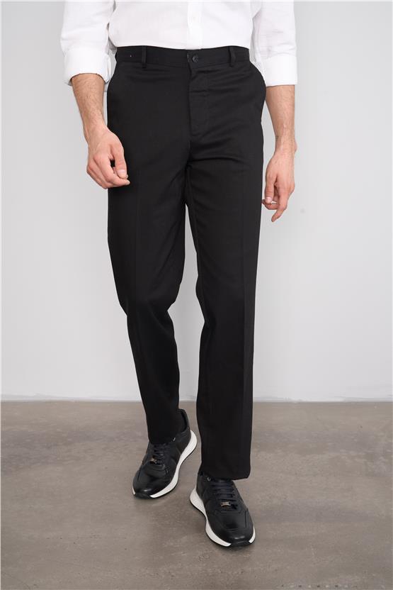 Mentality 8112 Erkek Yan Cep King Gabardin Pantolon Siyah