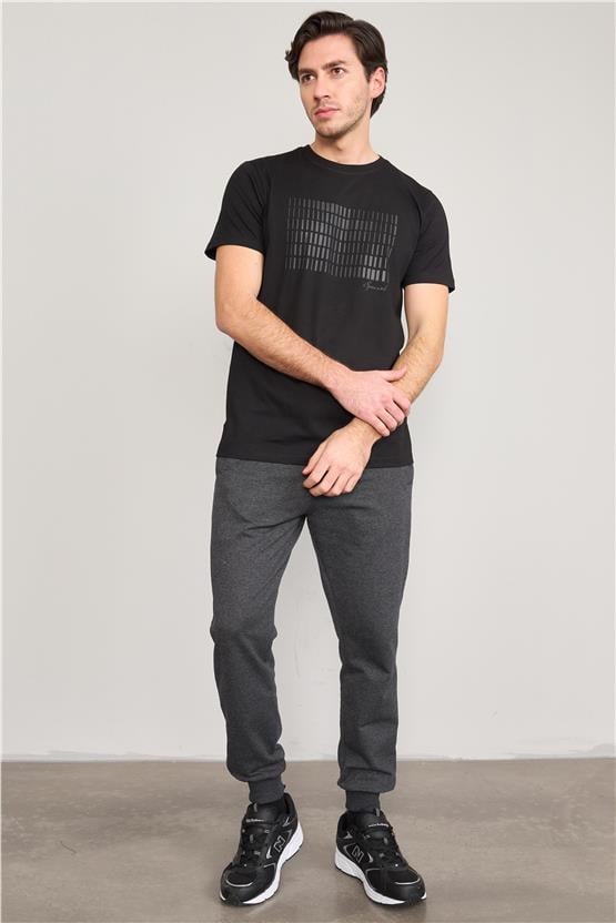 Mentality 857 Erkek Cepli Rejenere Eşofman Alt Antrasitmelanj