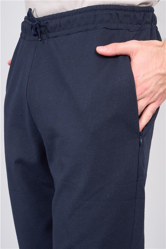 Mentality 864 Erkek Fermuarlı Cepli Rejenere Eşofman Alt Lacivert