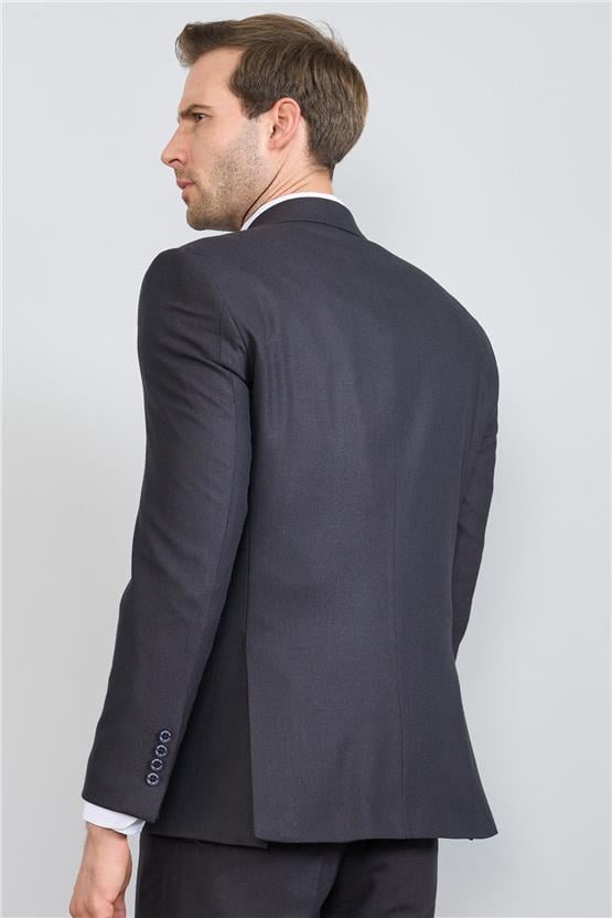 Mentality 9091 Erkek Yünter 6 Drop Slimfit Takım Elbise Lacivert