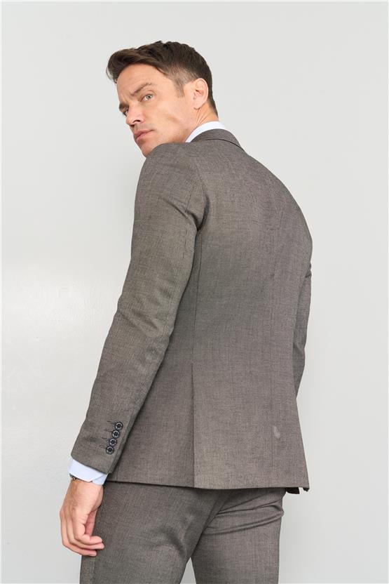 Mentality 9094 Erkek Yünter 6 Drop Slimfit Takım Elbise Kahve