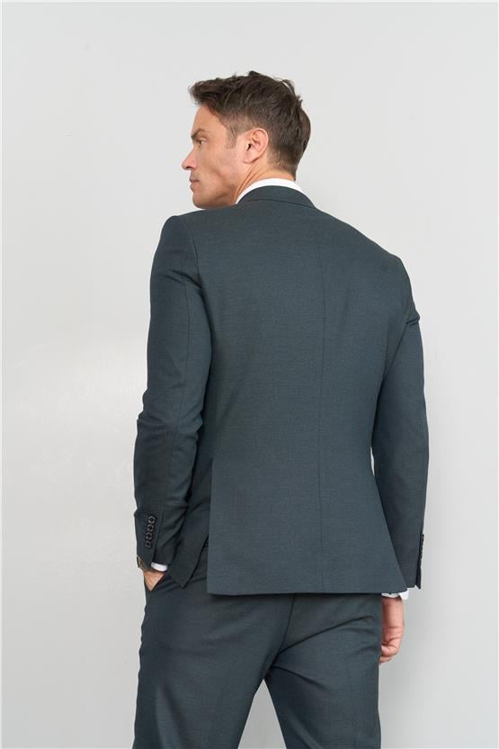 Mentality 9094 Erkek Yünter 6 Drop Slimfit Takım Elbise Zümrüt