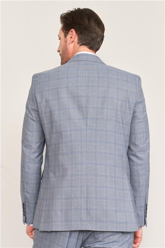 Mentality 9119 Erkek Mono Yaka Slim Fit Takım Elbise Mavi