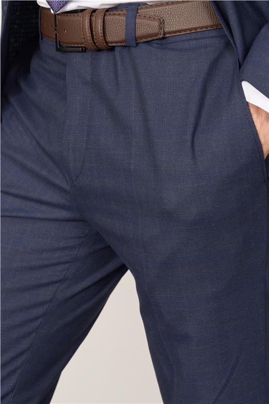 Mentality 9119 Erkek Mono Yaka Slim Fit Takım Elbise Açık Lacivert