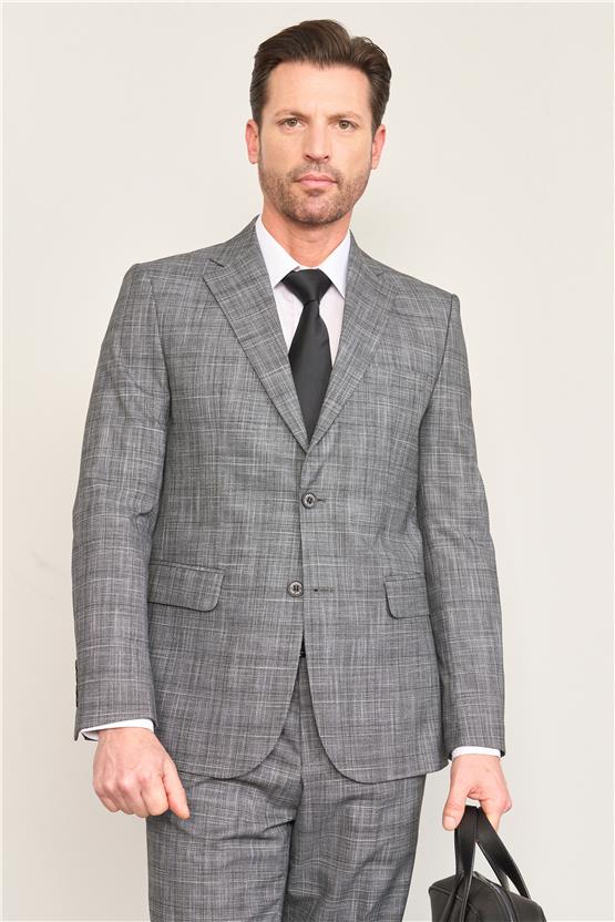 Mentality 9120 Erkek Mono Yaka Slim Fit Takım Elbise Siyah
