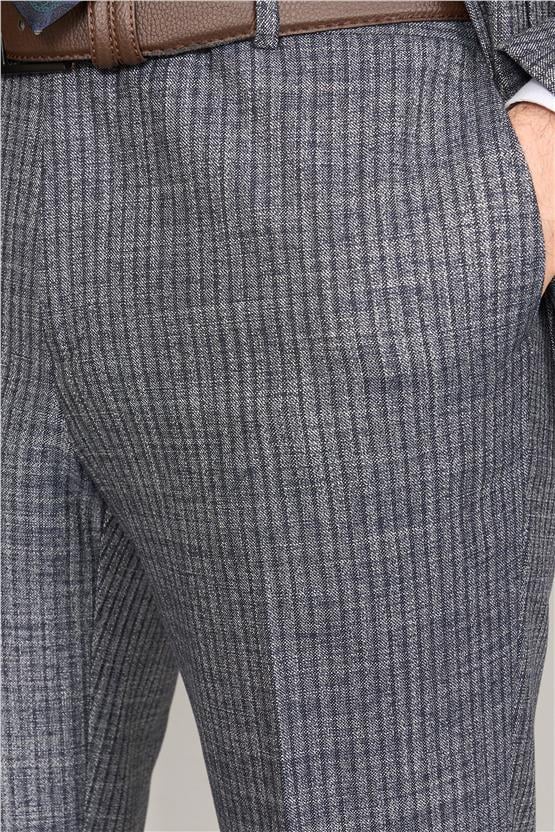 Mentality 9121 Erkek Mono Yaka Slim Fit Takım Elbise Lacivert