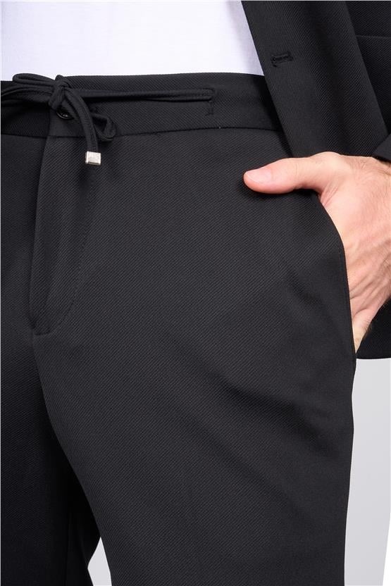Mentality 9148 Erkek Mono Yaka Slimfit Takım Elbise Siyah