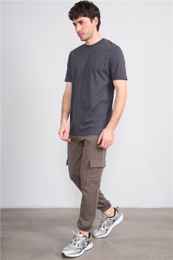 Mentality Erkek Likralı Kompak 2 İplik Eşofman Alt Haki