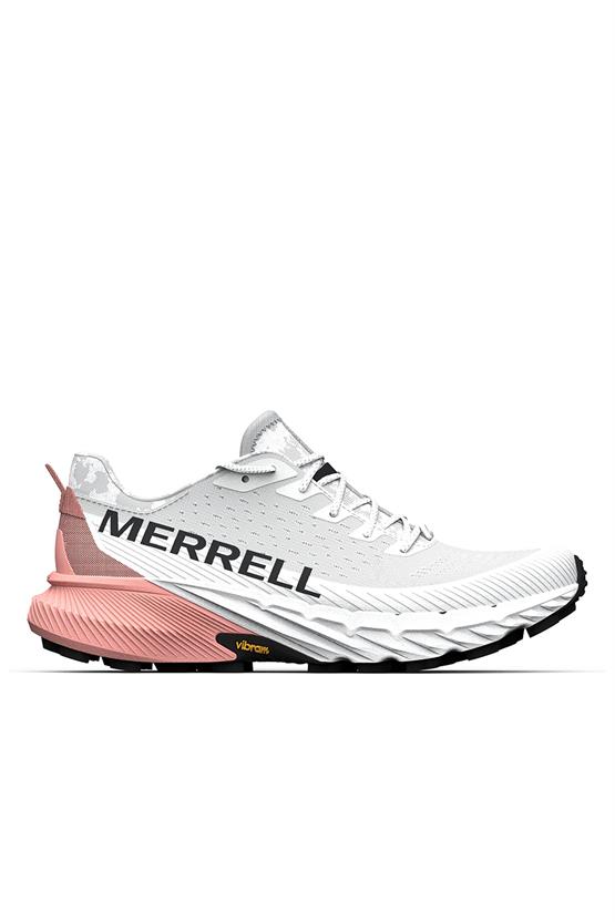Merrell J068374 Agılıty Peak 5 33133 Whıte/Soft Coral Zenne Kosu Ayakkabısı