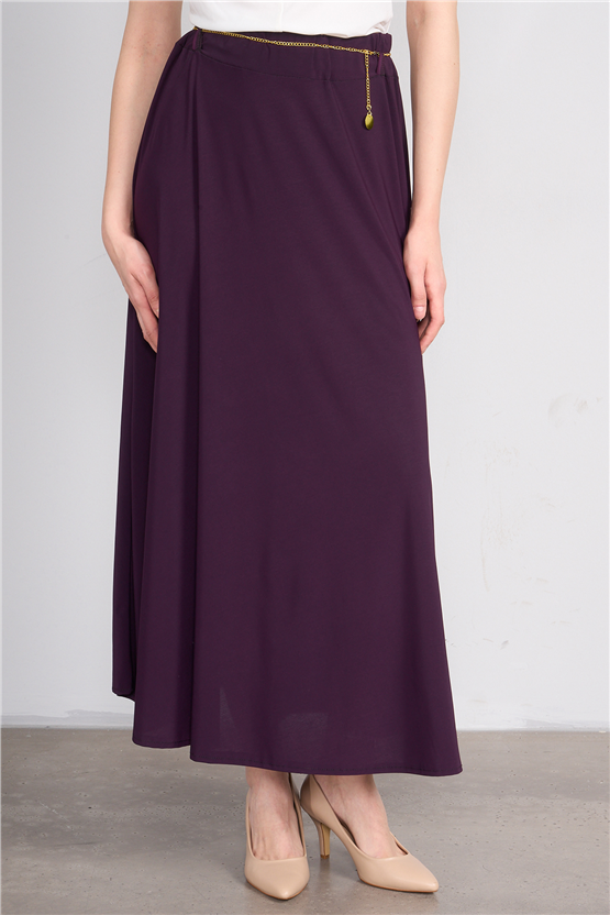 Metraj Y26 21 Mürdüm Kadın Sendi Mevlana Etek  Std