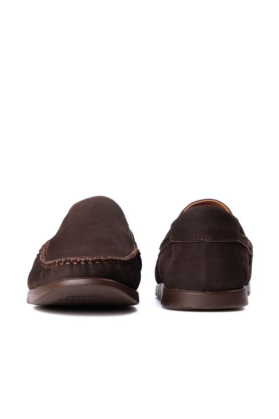 Meva 414 Kahverengi Nubuk Erkek Deri Comfort Ayakkabı