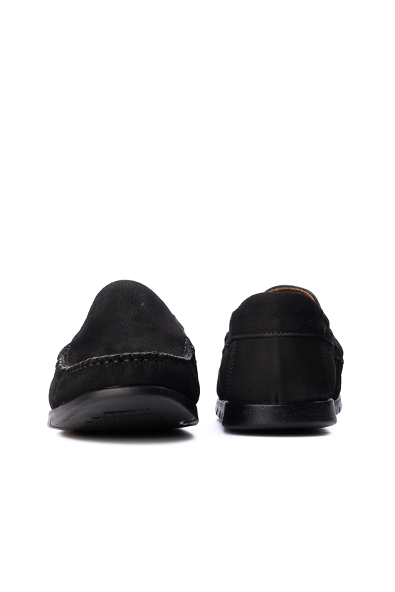 Meva 414 Siyah Nubuk Erkek Deri Comfort Ayakkabı