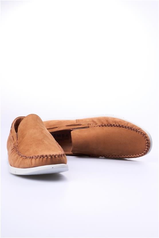 Meva 414 Taba Nubuk Erkek Deri Poli Taban Comfort Ayakkabı