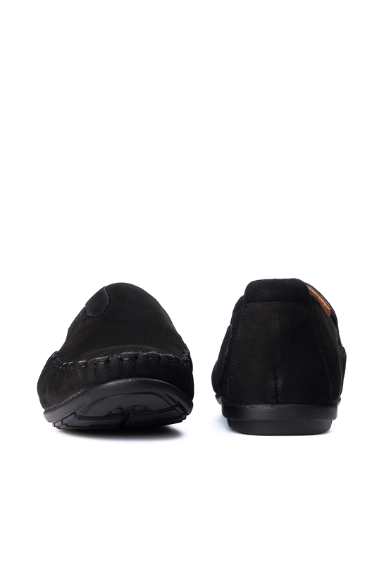 Meva 482 Siyah Nubuk Erkek Deri Comfort Ayakkabı