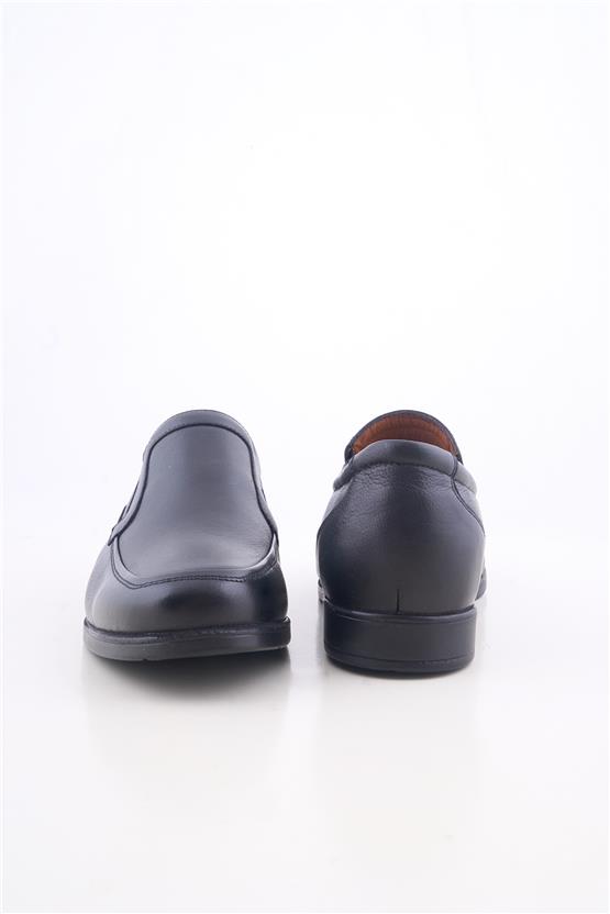 Meva 680 Siyah Erkek Deri Poli Taban Comfort Ayakkabı