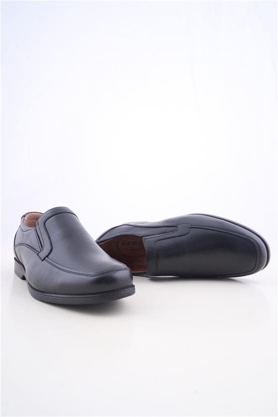 Meva 680 Siyah Erkek Deri Poli Taban Comfort Ayakkabı