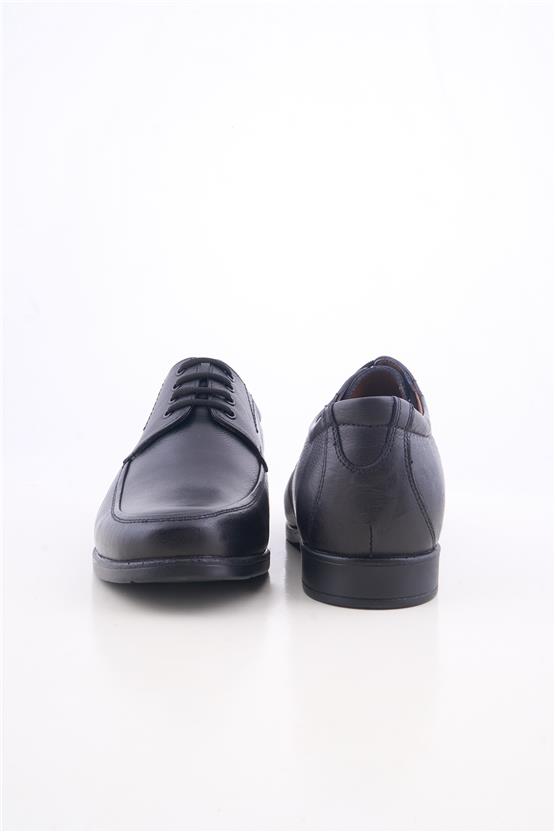 Meva 681 Siyah Erkek Deri Poli Taban Comfort Ayakkabı