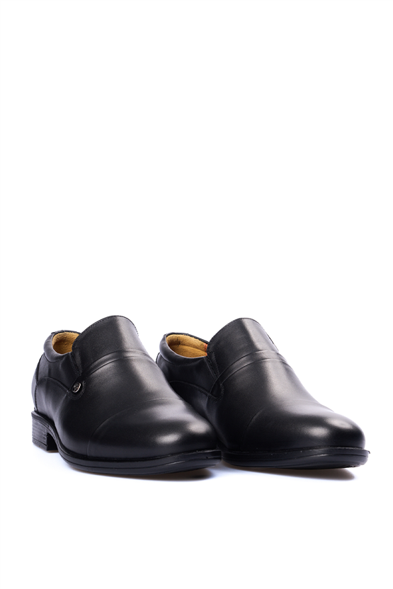 Meva 694 Siyah Erkek Deri Comfort Ayakkabı