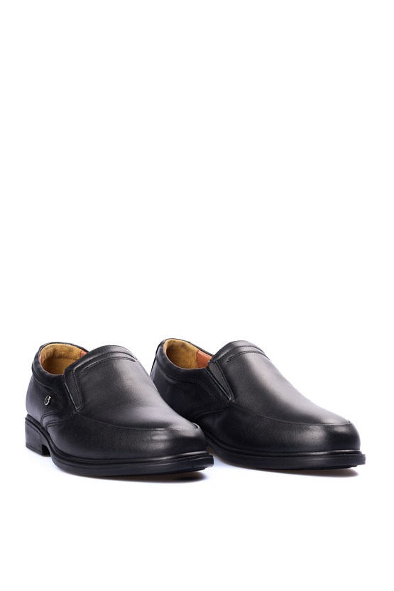 Meva 700 Siyah Erkek Deri Comfort Ayakkabı