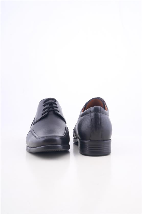 Meva 716 Siyah Erkek Deri Poli Taban Comfort Ayakkabı