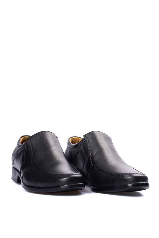 Meva 717 Siyah Erkek Deri Comfort Ayakkabı