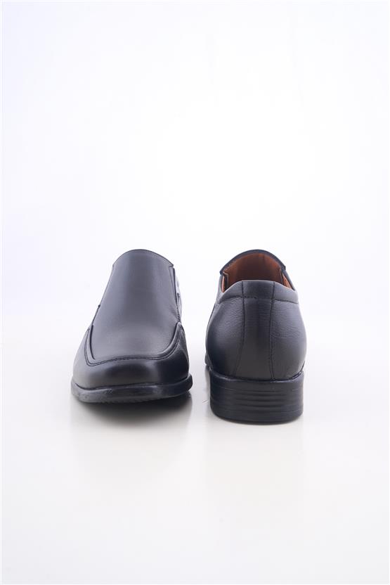 Meva 717 Siyah Erkek Deri Poli Taban Comfort Ayakkabı