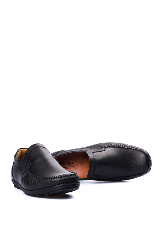 Meva 9104 Siyah Erkek Deri Comfort Ayakkabı