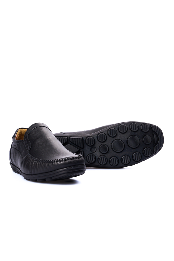 Meva 9104 Siyah Erkek Deri Comfort Ayakkabı