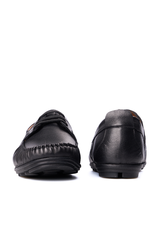 Meva 9105 Siyah Erkek Deri Comfort Ayakkabı
