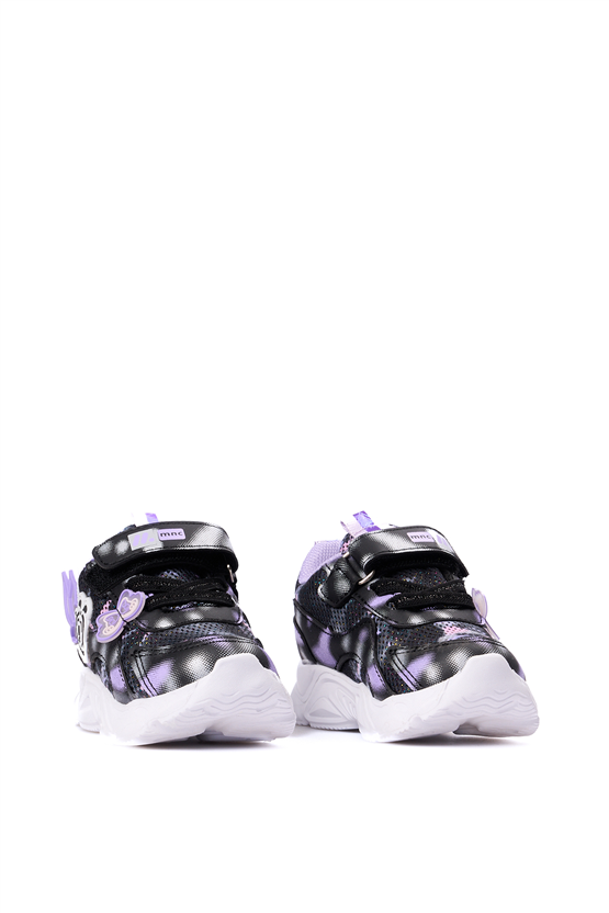 Mınıcan  Ls-B-34 Sıyah Kız Bebe Spor Ayakkabı