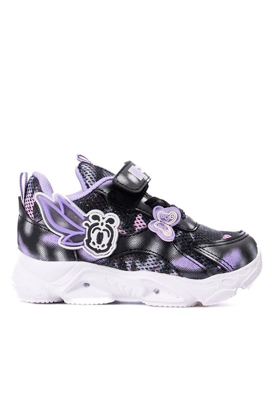 Mınıcan  Ls-B-34 Sıyah Kız Bebe Spor Ayakkabı