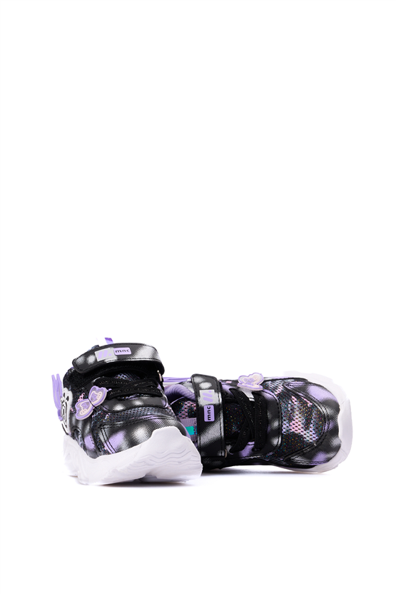 Mınıcan  Ls-B-34 Sıyah Kız Bebe Spor Ayakkabı