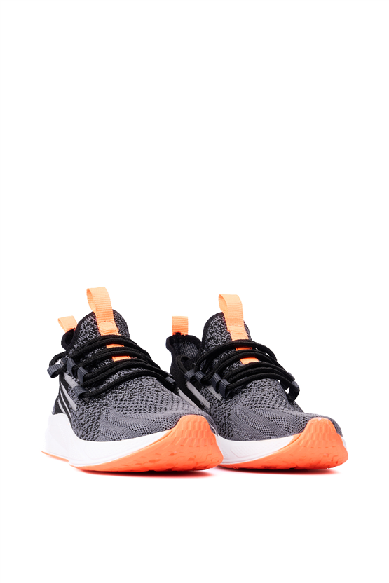 Mınıcan  Tt-G-507 Fume Sıyah Oranj Garson Spor Ayakkabı