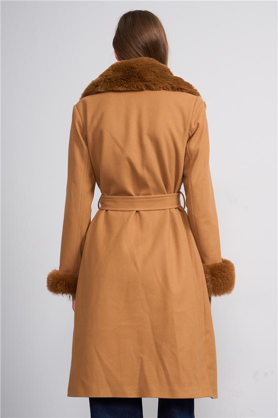 Mıss Rock K26 2094 Camel Kadın Ithal Kase Kaban