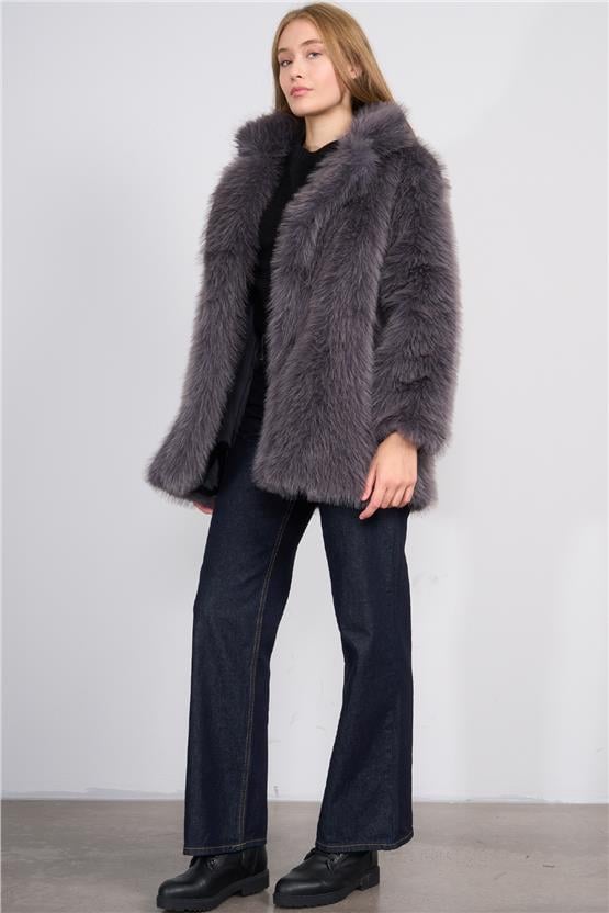 Mıss Rock K26 2121 Grı Kadın Kurk